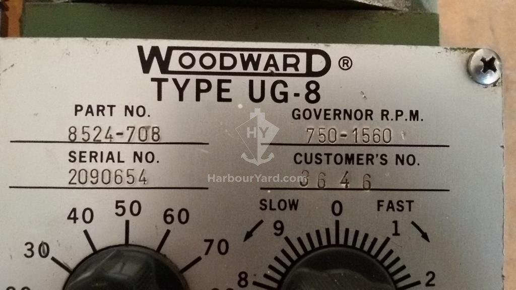 WOODWARD TYPE UG-8 GOVERNOR (4 ITEMS)